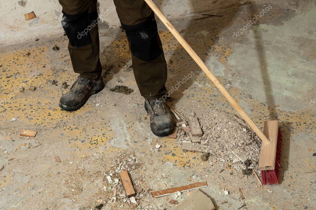 Nettoyage de fin de chantier avec équipements